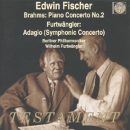 ブラームス（1833-1897）/Piano Concerto.2： E.fischer(P) Furtwangler / Bpo +furtwangler