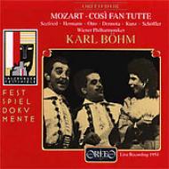 モーツァルト（1756-1791）/Cosi Fan Tutte： Bohm / Vpo Dermota Kunz Seefried Otto Etc 1954 Salzburg