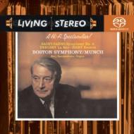 サン=サーンス/Sym.3: Munch / Bso +debussy: La Mer Ibert: Escales (Hyb)
