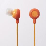 HEADPHONES / EARPHONES/(Sale) エレコム： カナルヘッドホン： Ehp-in10dr (オレンジ)