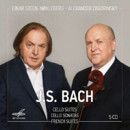 無伴奏チェロ組曲全曲、チェロ・ソナタ全曲、フランス組曲全曲 アレクサンドル・ザゴリンスキー、アイナル・ステーン=ノックレベルク(5CD)