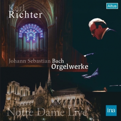 【CD輸入】 Bach, Johann Sebastian バッハ / オルガン作品集 カール・リヒター（1979年ノートルダム大聖堂ライヴ ステレオ