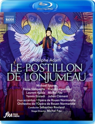 【Blu-ray】 アダン（1803-1856） / 『ロンジュモーの御者』全曲 フォー演出、セバスチャン・ルラン＆ルーアン・ノルマンディ
