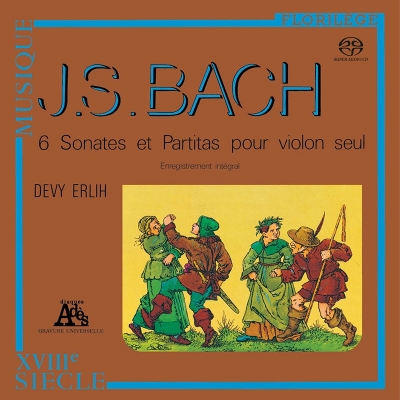 【SACD国内】 Bach, Johann Sebastian バッハ / 無伴奏ヴァイオリンのためのソナタとパルティータ 全曲 ドゥヴィ・エルリー（
