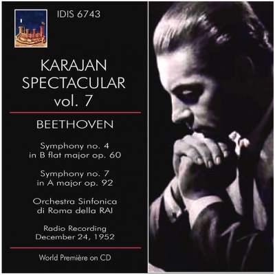 【CD輸入】 Beethoven ベートーヴェン / 交響曲第4番、第7番 ヘルベルト・フォン・カラヤン＆RAIローマ交響楽団