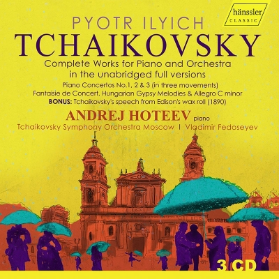 【CD輸入】 Tchaikovsky チャイコフスキー / ピアノ協奏曲第1番、第2番、第3番、協奏幻想曲、他 アンドレイ・ホテーエフ、ヴ