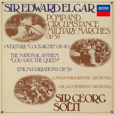 【SHM-CD国内】 Elgar エルガー / エニグマ変奏曲、行進曲『威風堂々』（5曲）、序曲『コケイン』、他 ゲオルグ・ショルティ