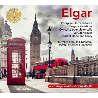 【CD輸入】 Elgar エルガー / エニグマ変奏曲（モントゥー指揮）、チェロ協奏曲（トルトゥリエ、サージェント指揮）、希望と栄