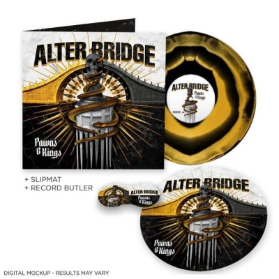 【LP】 Alter Bridge アルターブリッジ / Pawns & Kings Die Hard Edition: Black Gold Ink Spot Vinyl + Record Butler +