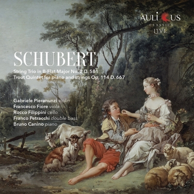 【CD輸入】 Schubert シューベルト / ピアノ五重奏曲『ます』、弦楽三重奏曲第2番 ブルーノ・カニーノ、ガブリエレ・ピエラヌ