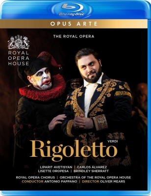 【Blu-ray】 Verdi ベルディ / 『リゴレット』全曲 ミアーズ演出、パッパーノ＆コヴェント・ガーデン王立歌劇場、C.アルバレ