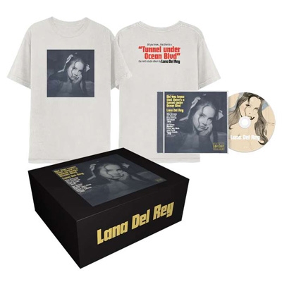 【CD輸入】 Lana Del Rey / Did You Know That There's A Tunnel Under Ocean Blvd: Natural T-shirt Box Set (Xl Size) 送料