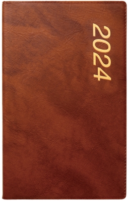 【ムック】 書籍 / 1522 Sannoアルファウィークリー・b6判(茶)(2024年版1月始まり手帳) 2024年版 Sanno Diary