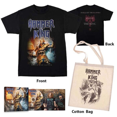 【CD輸入】 Hammer King / Konig Und Kaiser Digipak Cd + T-shirt + Cotton Bag Bundle (L Size) 送料無料