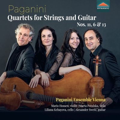 【CD輸入】 Paganini パガニーニ / 弦楽とギターのための四重奏曲第6番、第11番、第13番 パガニーニ・アンサンブル・ウィーン