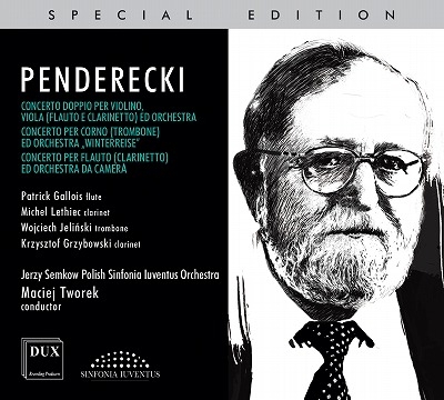 【CD輸入】 ペンデレツキ、クシシュトフ（1933-2020） / 協奏曲トランスクリプション集 パトリック・ガロワ、ミシェル・ルテ