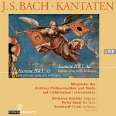 【CD輸入】 Bach, Johann Sebastian バッハ / Cantata.32, 49: C.schafer Kooij Forck(Vn) / Bpo Ensemble 送料無料