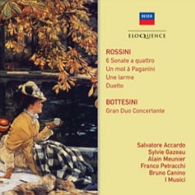 【CD輸入】 Rossini ロッシーニ / 弦楽のためのソナタ集、パガニーニに寄せるひと言、他 サルヴァトーレ・アッカルド、ブルー