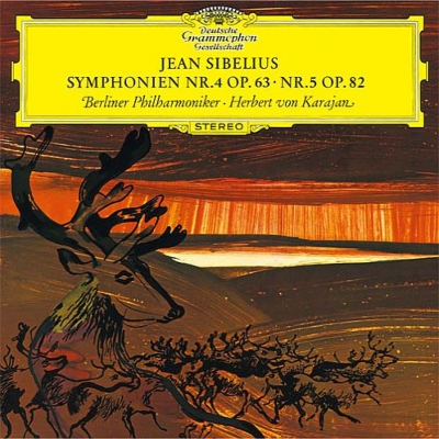 【Hi Quality CD】 Sibelius シベリウス / 交響曲第4番、第5番 ヘルベルト・フォン・カラヤン＆ベルリン・フィル（1964、1965
