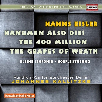 【CD輸入】 アイスラー、ハンス（1898-1962） / 死刑執行人もまた死す、400ミリオン、小交響曲、他 ヨハネス・カリツケ & ベ