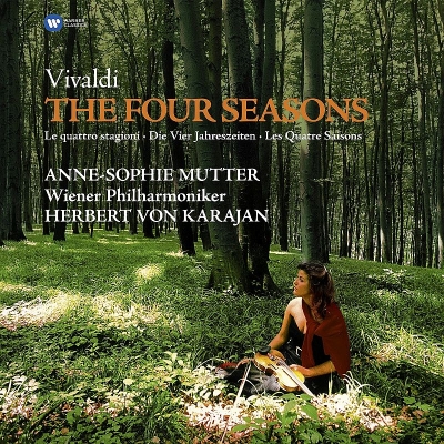 【LP】 Vivaldi ヴィヴァルディ / 「四季」：アンネ＝ゾフィー・ムター（ヴァイオリン）、カラヤン指揮＆ウィーン・フィルハー