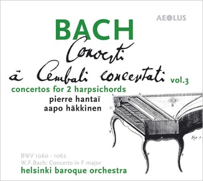 【SACD輸入】 Bach, Johann Sebastian バッハ / チェンバロ協奏曲集第3集〜2台のチェンバロのための協奏曲集 アーポ・ハッキ