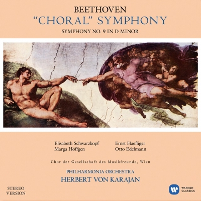 【LP】 Beethoven ベートーヴェン / 交響曲第9番: ヘルベルト・フォン・カラヤン (2枚組アナログレコード / Warner Classics
