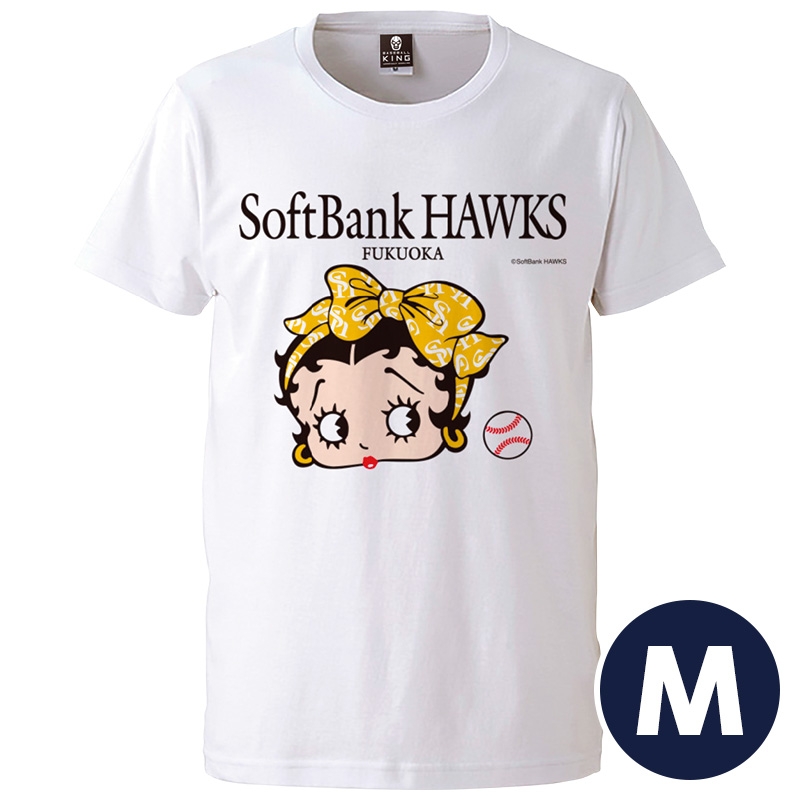 Tシャツ【M：白】/ BETTY BOOP×福岡ソフトバンクホークス : 福岡ソフトバンクホークス | HMV&BOOKS online