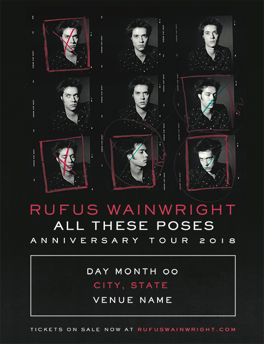 RUFUS WAINWRIGHT（ルーファス・ウェインライト）｜ライブ・コンサート