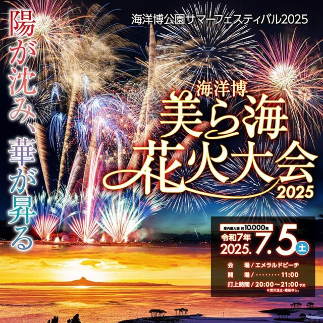 海洋博美ら海花火大会2025