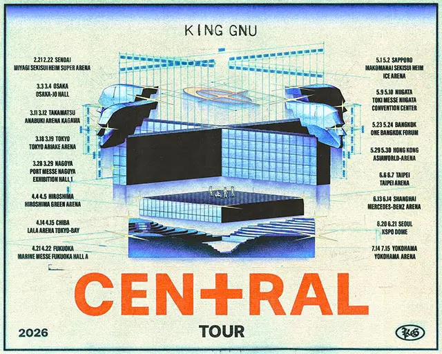 �wKing Gnu CEN+RAL Tour 2026�x���m�����@�V���g���o�X�`�P�b�g