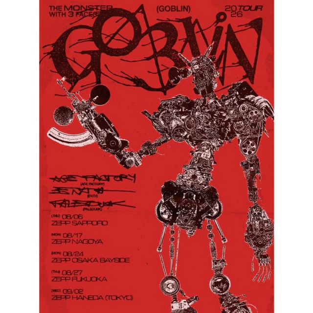 Age Factory x ENTH x Paledusk presents「GOBLIN」TOUR 2026