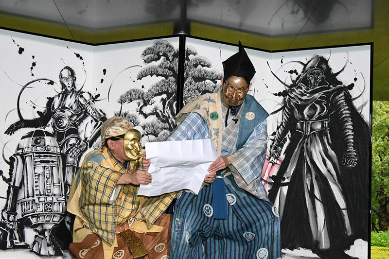 スター ウォーズ 世界遺産で成功祈願 狂言 武人画屏風を披露 イベント おでかけ