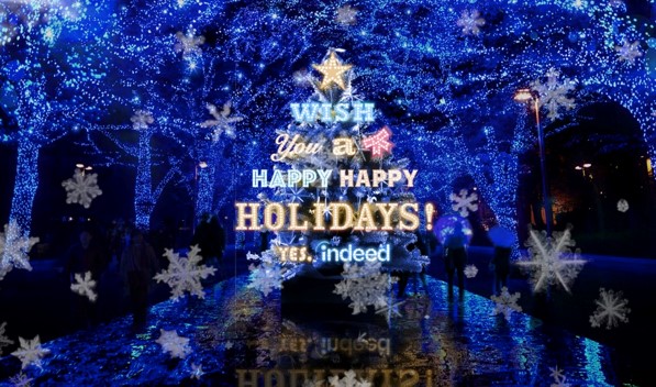 青の洞窟 Shibuya にクリスマスツリーが登場 青いサンタクロースも イベント おでかけ
