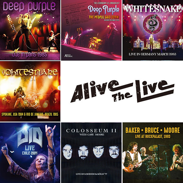 Alive The Live 1月最新リリースにディープ・パープル、ホワイトスネイク、ディオなど7タイトル|ロック