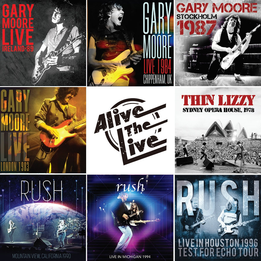 Alive The Liveシリーズ 3月発売にゲイリー・ムーア、シン・リジィ、ラッシュなど8タイトル|ロック