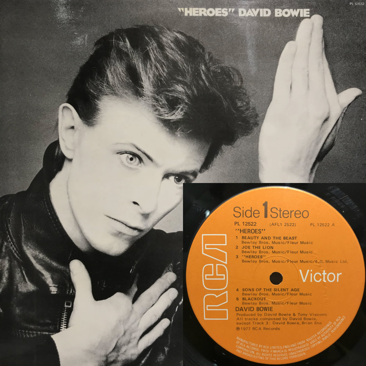 UK盤 David Bowie デヴィッド・ボウイHeroes LPレコード-