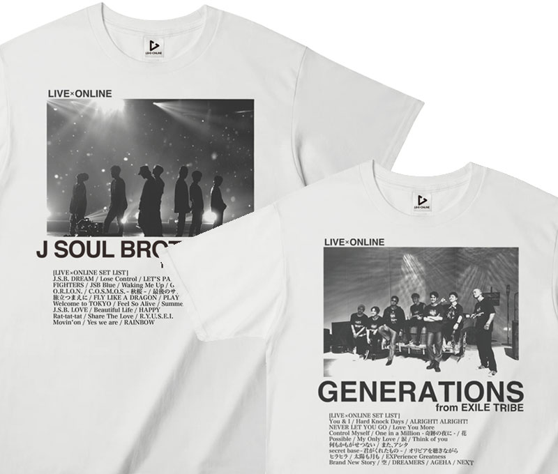 Ldh Live Online Imagination でのワンシーンをデザインに落とし込んだフォトtシャツ受注販売決定 グッズ