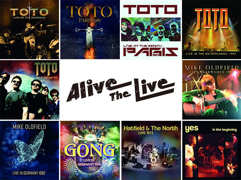 ポストカード特典付き同時購入セットあり Alive The Liveシリーズ 12月発売第2弾に Toto マイク オールドフィールド ゴングなど10タイトル ロック