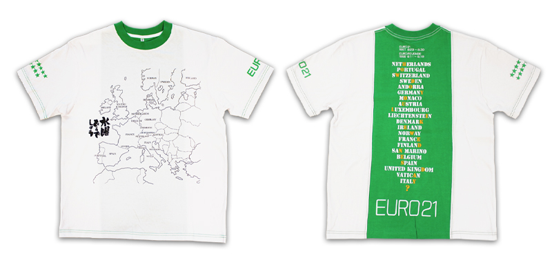 水曜どうでしょう『EURO21Tシャツ』が受付開始！|Loppiオススメ