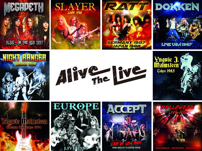 Alive The Liveシリーズ 4月発売にメガデス、スレイヤー、イングヴェイ