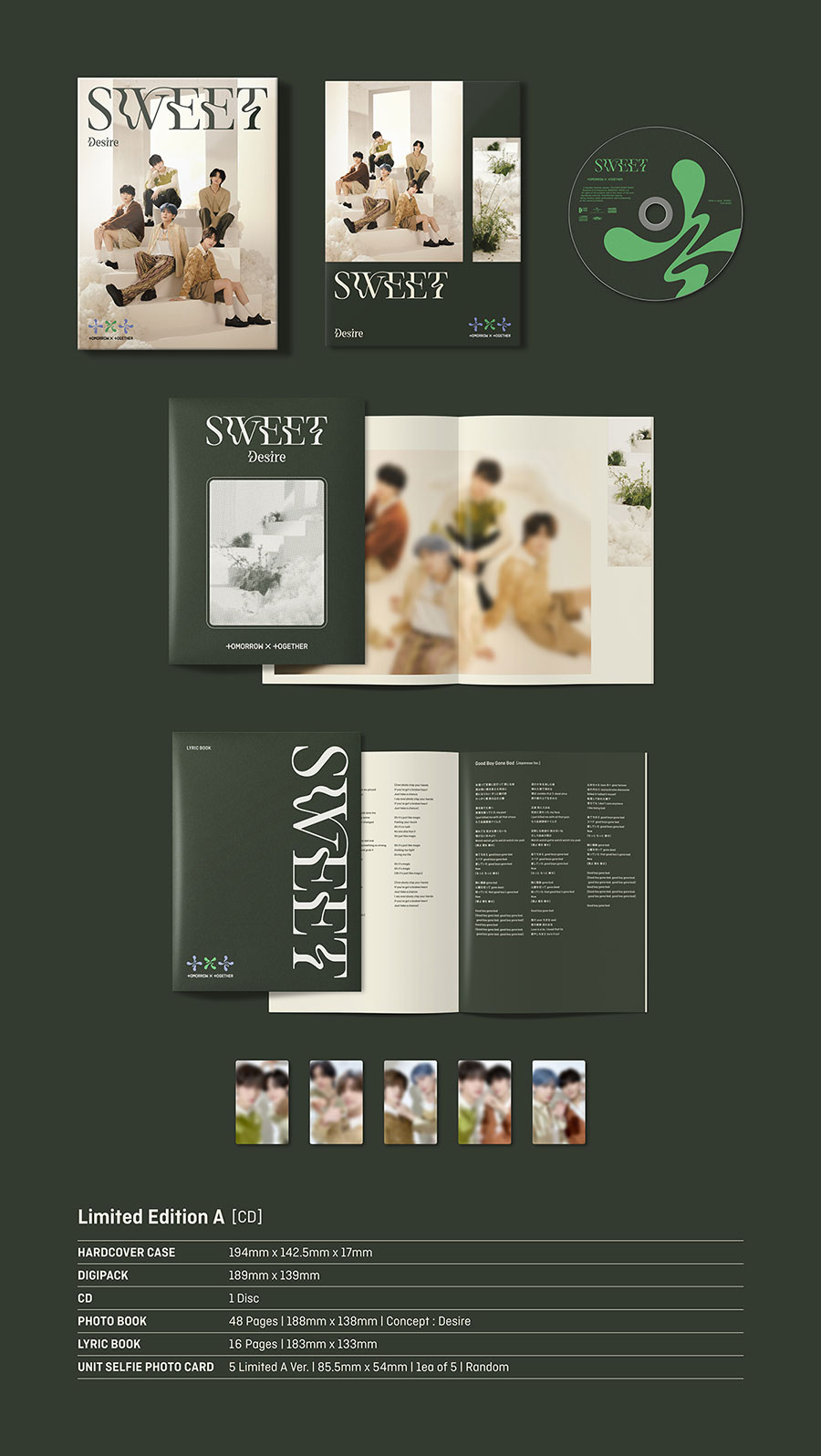 TOMORROW X TOGETHER 日本2ndアルバム『SWEET』7月5日リリース《HMV 