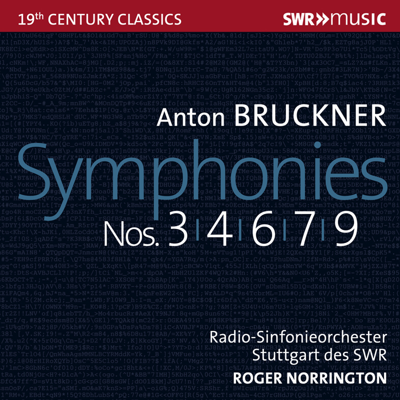 ノリントン／ブルックナー：交響曲第3、4、6、7、9番（5CD）|クラシック
