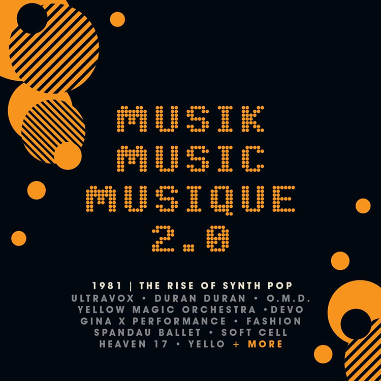 80年代エレクトロポップコンピレーション『Musik Music Musique』の続編が登場！ ウルトラヴォックス、デュラン・デュラン、ジャパン、OMD、ディーヴォ、ソフト・セル、YMO  など「1981年」をテーマに全51曲をCD3枚組に収録|ロック