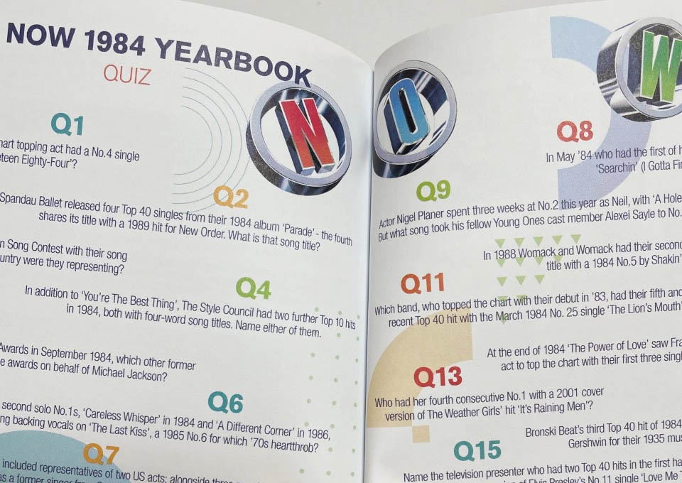 80年代洋楽ファン＆MTV世代 必携！〈NOW〉シリーズの ”年鑑” コンピに「1984年」のヒット曲をコンパイルした『NOW - Yearbook  1984』が登場|ロック