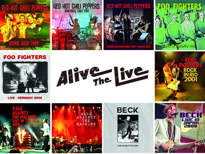 レッド・ホット・チリ・ペッパーズ、フー・ファイターズ、ベックなど 10タイトル Alive The Liveシリーズ 2022年１月発売|ロック