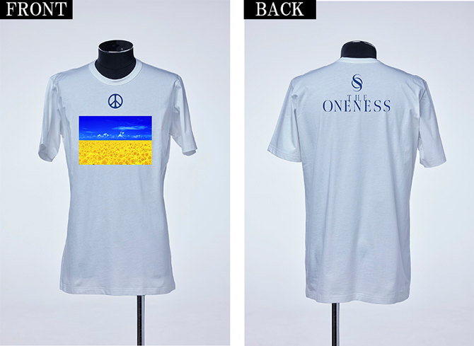 THE ONENESS」より、ウクライナ難民支援チャリティーシャツが販売開始