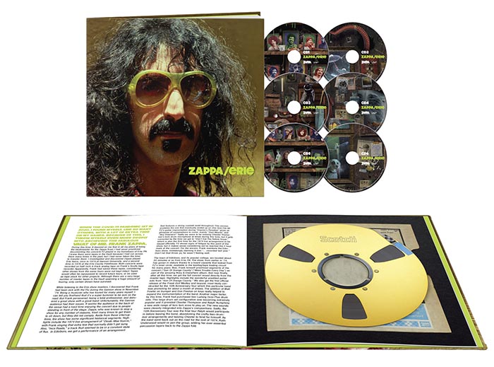 フランク・ザッパ 1974年、76年 ３公演分の未発表ライヴ音源全72曲をCD６枚にパッケージした『Zappa / Erie』―  ソウルフルな紅一点シンガー、レディ・ビアンカを擁したレアな布陣による貴重音源もついに公式リリース|ロック