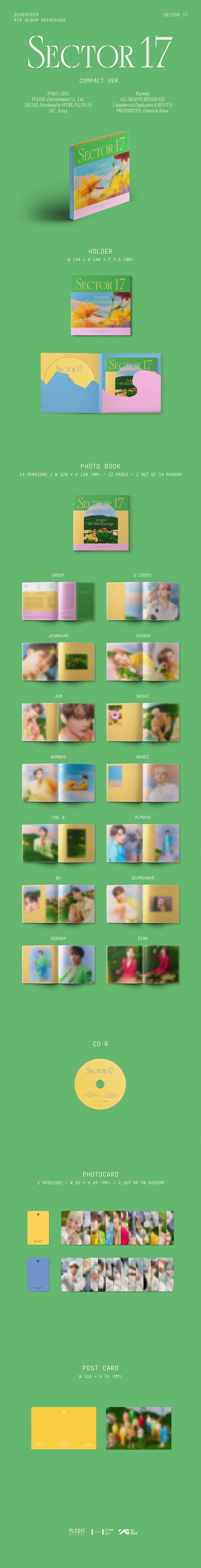 SEVENTEEN 4th Album Repackage『SECTOR 17』COMPACT Ver.リリース ...