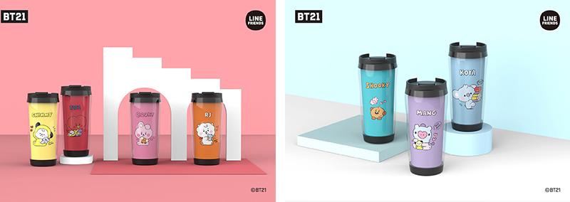 BT21』のクリアタンブラーが取り扱い開始！|グッズ